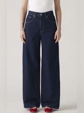 NWOT Levi’s Cinch Baggy Jeans High Rise Relaxed Fit Dark Wash Cotton Size 31
